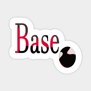 Base Ball Art Magnet