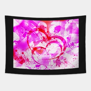 Abstract love hearts Tapestry