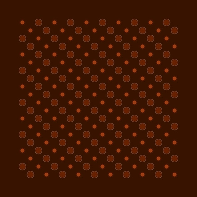 Brown and orange dots by erichristy