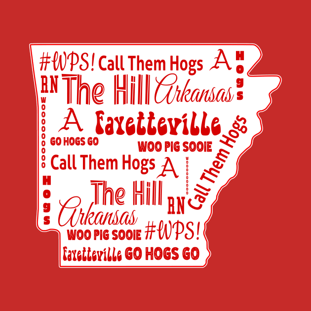 Arkansas Map for Arkansas Fans by Arkansas Shop