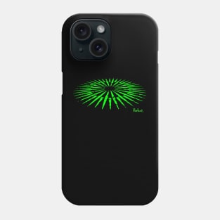 Vector Industrial Green Sun by Blackout Design Phone Case