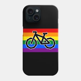 Rainbow Pride Flag for the Cyclists - LGBTQ+ Bike - Bicycle Pride Phone Case