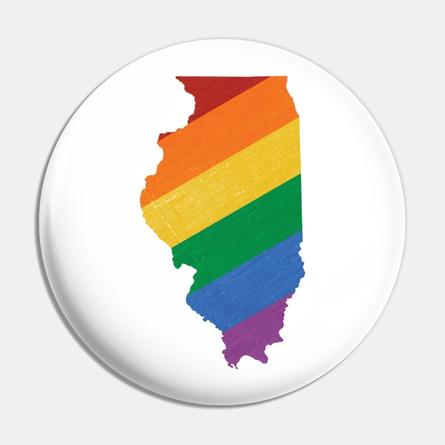 Illinois Pride Pin by juniperandspruce