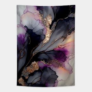 Petals of Love - Abstract Alcohol Ink Resin Art Tapestry