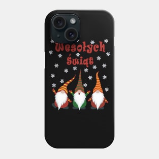 Gnomes Funny Pajama Cute Christmas Gift Holiday Style Wesołych Świąt Phone Case