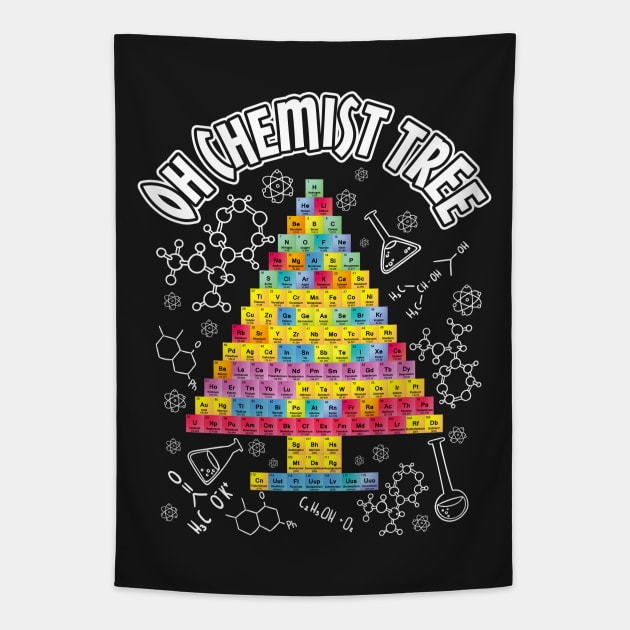 Oh Chemist Tree Chemistry Tapestry by SolarFlare