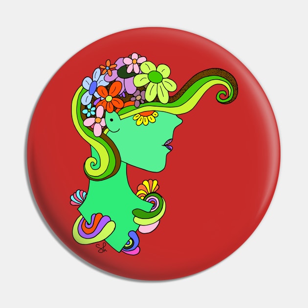 Garden Gal Pin by ShelbyWorks