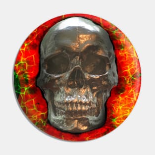 Skull on Red Pin