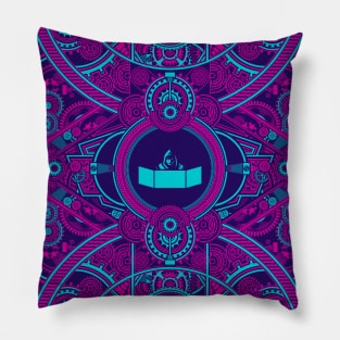 Cyberpunk Game Master with D20 Dice Tabletop RPG Pillow