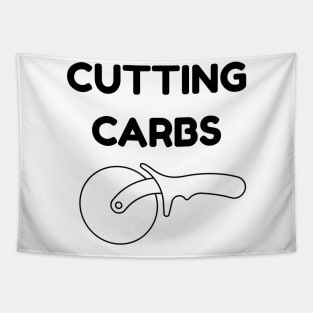 Funny Diet Tshirt | Cutting Carbs Pizza Cutter Gift Tapestry