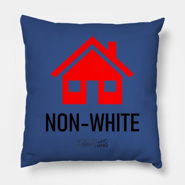 Red Neighborhood Pillow by yayor