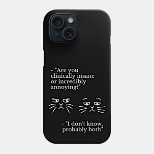 Feline Dialogues 4 Phone Case