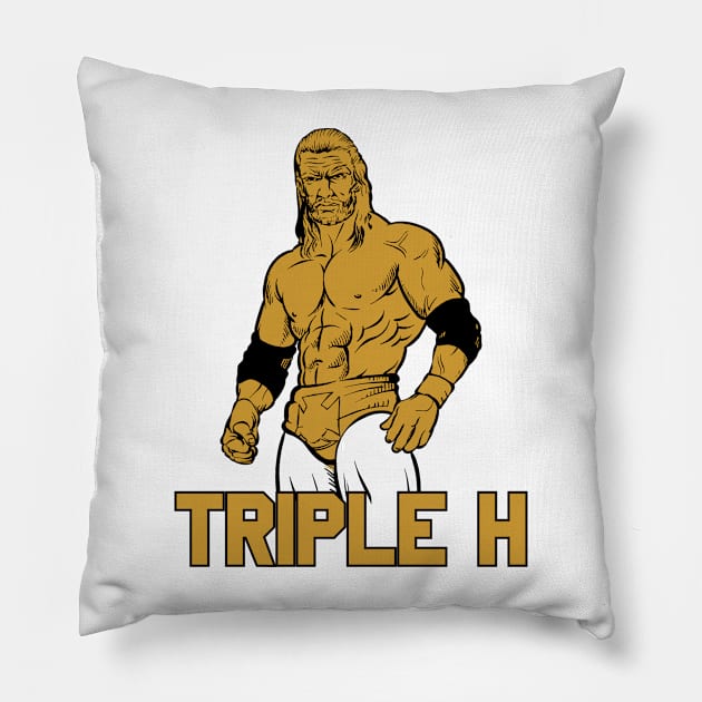 WWE SmackDown - Triple H Pillow by Happy Asmara