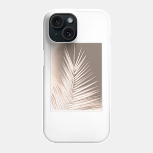 Palm leaf print, earth colors, chalk effect Phone Case