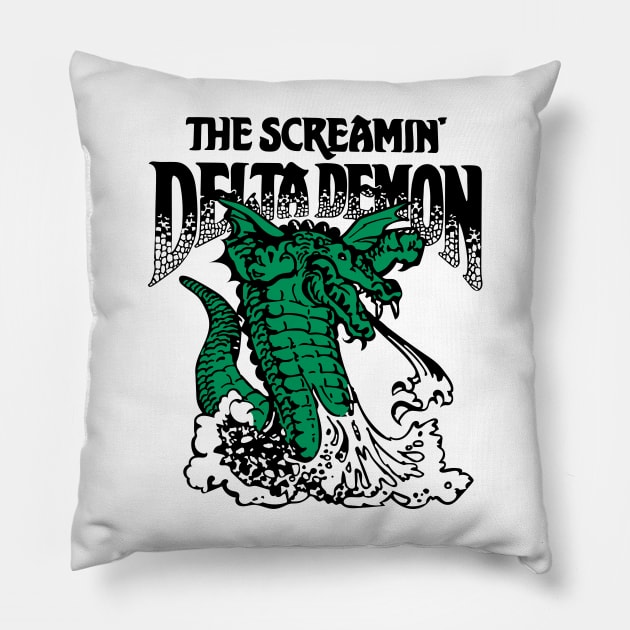 Screamin' Delta Demon | Opryland USA | Nashville Tennessee Pillow by The90sMall