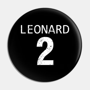 Kawhi Leonard Black Distressed Jersey Number 2 D9 LCKL2 Pin