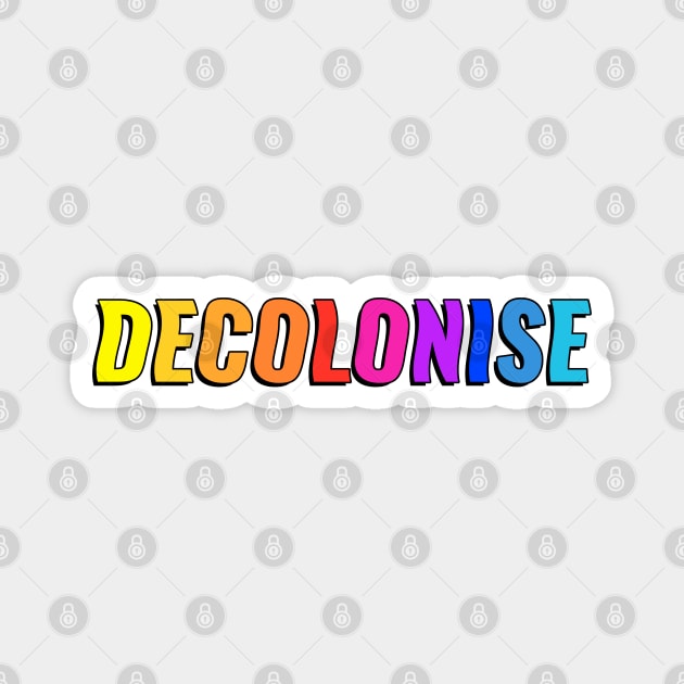 Decolonise - Undo Colonialism Magnet by Football from the Left