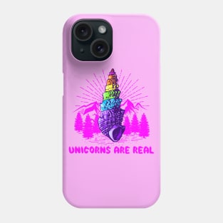 Unicorns are real, camping ed. Phone Case