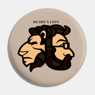 Beard x Lion Pin