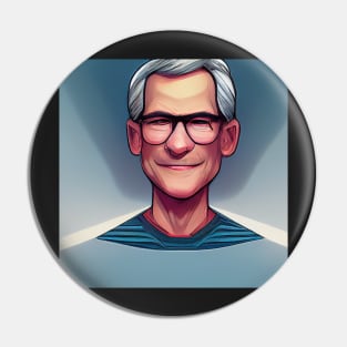 Tim Cook | Comics Style Pin