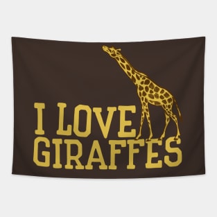 I love giraffes Tapestry