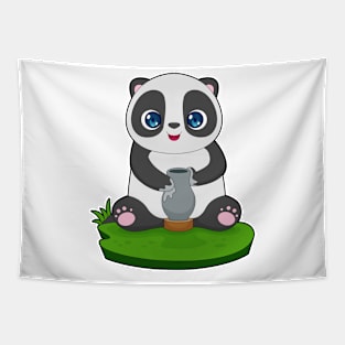 Panda Craftsman Jar Tapestry