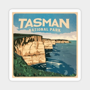 Retro Tasman National Park Australian Adventure Magnet