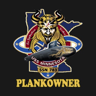 USS Minnesota Plankowner for Dark Colors T-Shirt