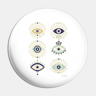 evil eyes Pin