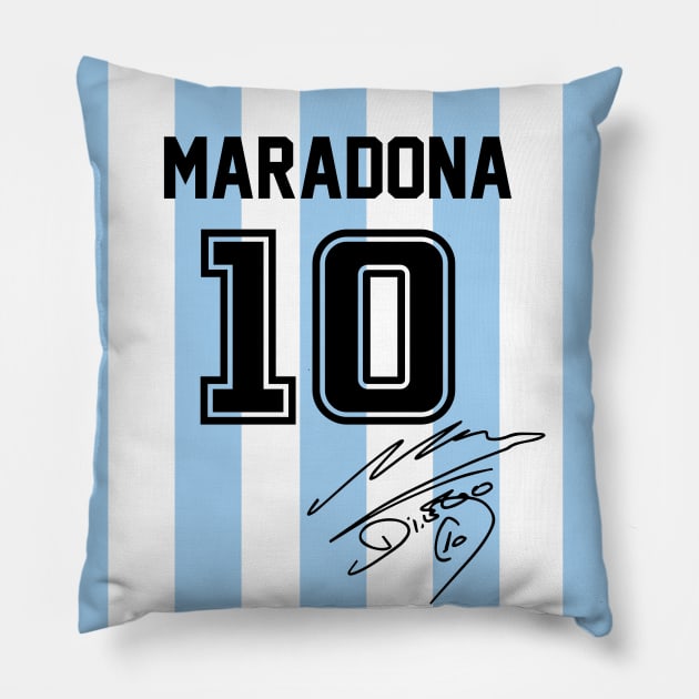 Maradona Jersey Pillow by Happy Lime