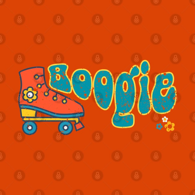 Retro | ROLLER BOOGIE--Groovy Vintage Look 70s Rollerskate by JENXTEES