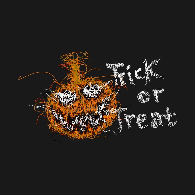 Trick or Treat Scribble by Pengrajin