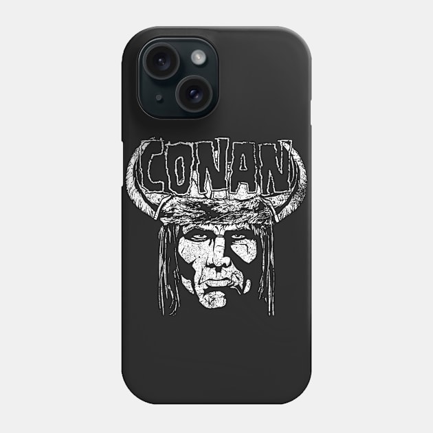 Heavy Metal Barbarian Phone Case by illproxy