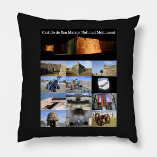 Castillo de San Marcos collage Pillow