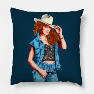 Tanya Tucker - An illustration by Paul Cemmick Pillow