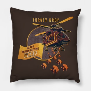 WKRP Turkey Drop Pillow