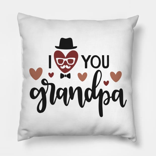 I Love You Grandpa Pillow by marktwain7