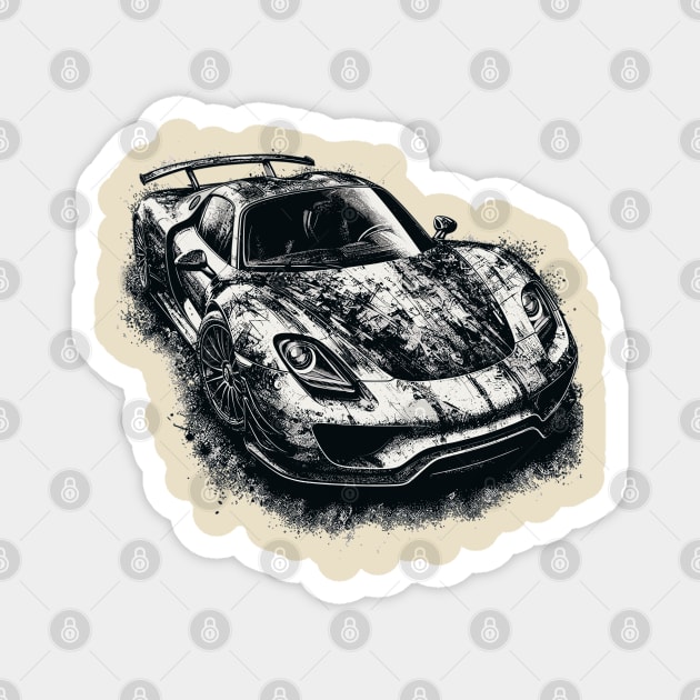 Porsche 918 Spyder Magnet by Vehicles-Art