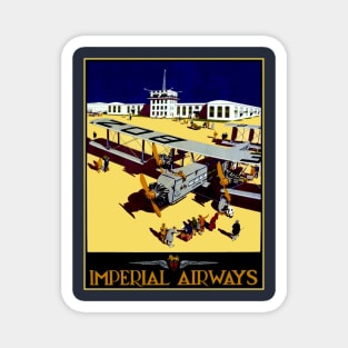 Imperial Airways Vintage Advertised Travel and Tourism Print Magnet