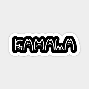 Kamala Harris Cat Lettering Positive Funny Magnet