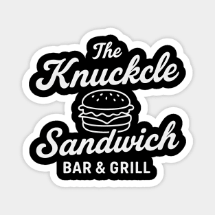 The Knuckle Sandwich Bar & Grill Funny Tough Guy Diner Magnet