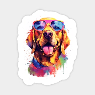 Dog with sunglasses Magnet