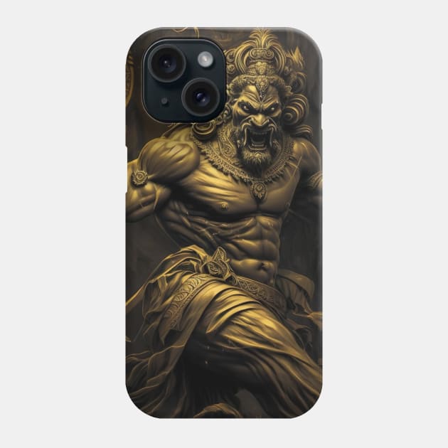 Lord Narasimha Phone Case by Delta Zero Seven