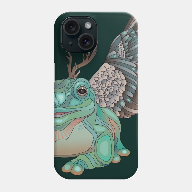 Frog with Wings, Tiny Majestic Phone Case by O GRIMLEY