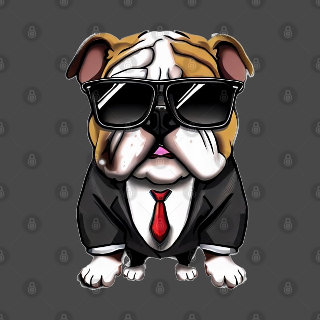 French Bulldog Cartoon with sunglasses by priondeme