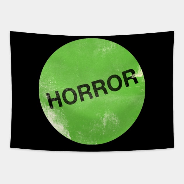 Horror VHS Rental Sticker Tapestry by Sudburied