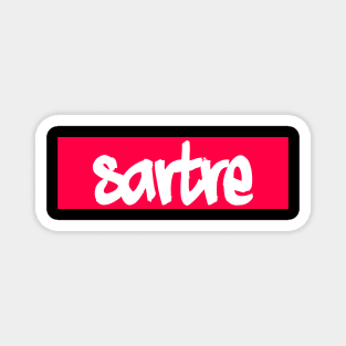 Sartre (Red) Magnet