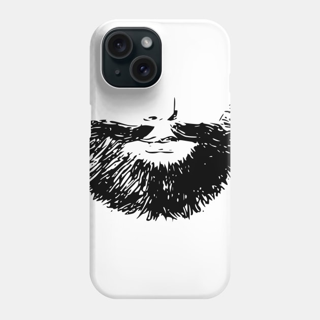 The Porcupine Beard Phone Case by beardsandstaches