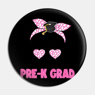 Kids Lil Miss Pre-K Grad Girl Graduation Last Day Kids Pin