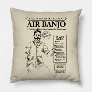 Learn to Play the Air Banjo Pillow